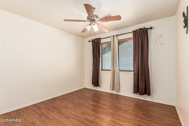 8939 W Villa Rita Dr, Peoria, AZ 85382 - unfurnished room with wood finished floors and a ceiling fan