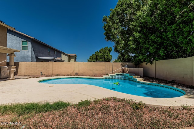8939 W Villa Rita Dr, Peoria, AZ 85382 - view of swimming pool featuring a fenced backyard and a patio area