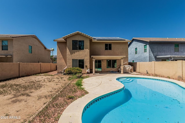 8939 W Villa Rita Dr, Peoria, AZ 85382 - view of swimming pool with a fenced backyard and a patio area