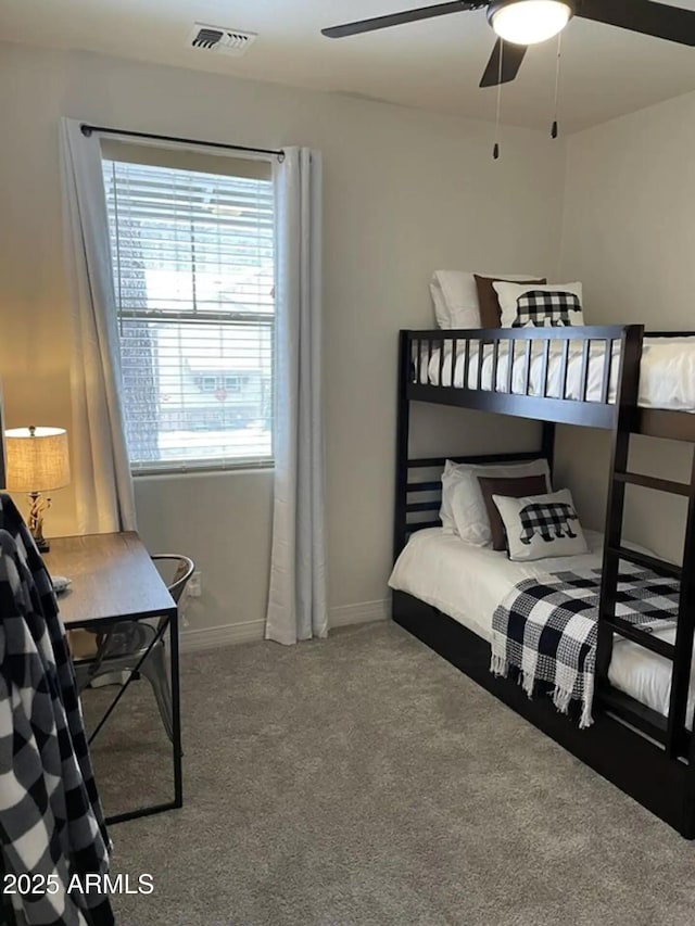 2465 W Clement Cir, Flagstaff, AZ 86001 - carpeted bedroom with baseboards and ceiling fan