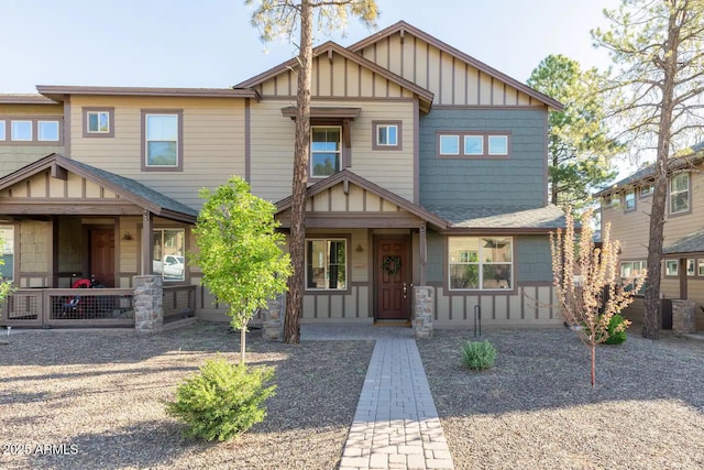 2465 W Clement Cir, Flagstaff, AZ 86001 - craftsman inspired home with board and batten siding and covered porch