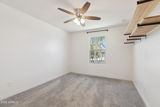 12531 W Glenn Dr, Glendale, AZ 85307 - carpeted empty room featuring ceiling fan and baseboards
