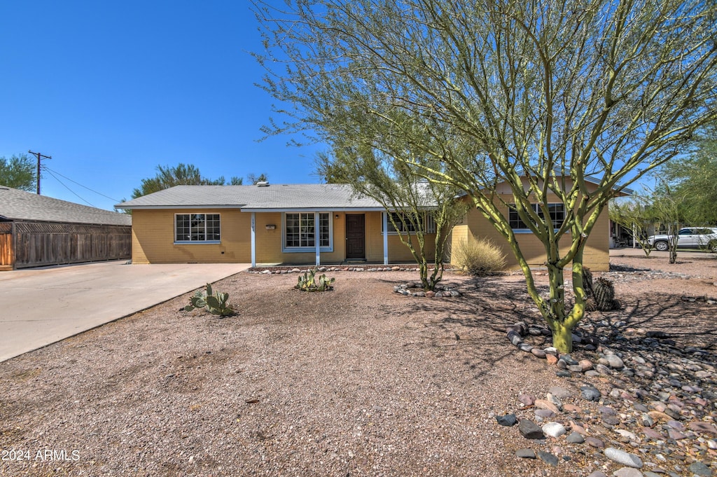 view of ranch-style house