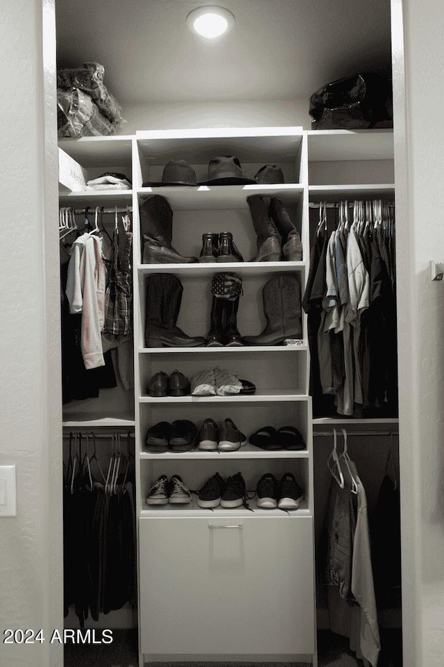 view of closet