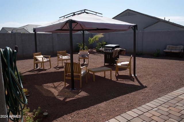 view of patio / terrace featuring area for grilling