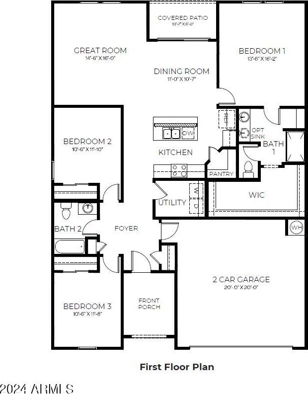 11890 E Cliffrose Ln, Florence, AZ 85132 - room layout