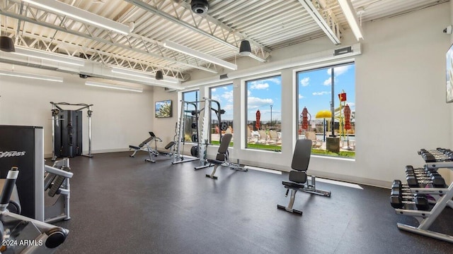 11890 E Cliffrose Ln, Florence, AZ 85132 - workout area featuring baseboards