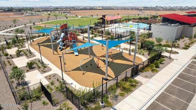 11890 E Cliffrose Ln, Florence, AZ 85132 - bird's eye view of a pool