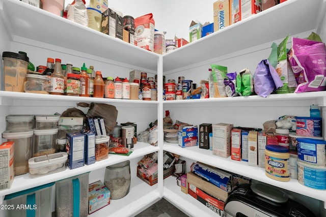 view of pantry