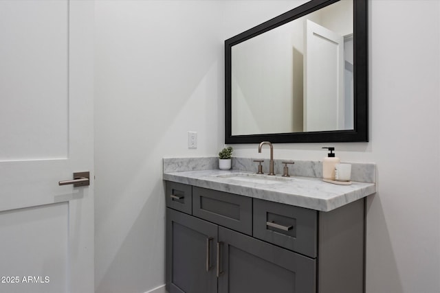 3808 E Fairmount Ave, Phoenix, AZ 85018 - bathroom with vanity and baseboards