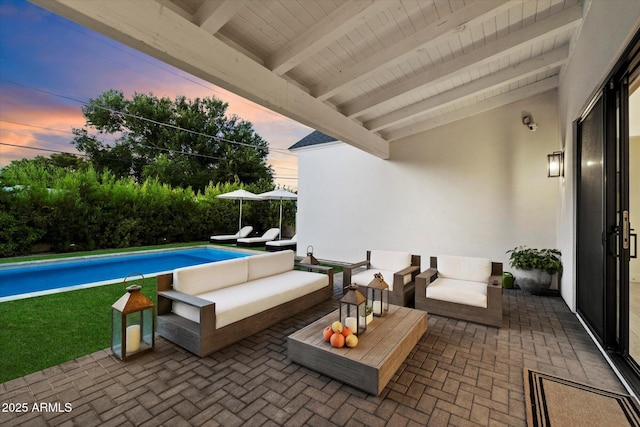 3808 E Fairmount Ave, Phoenix, AZ 85018 - view of patio / terrace with outdoor lounge area