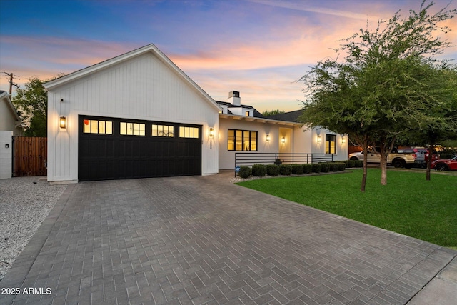 3808 E Fairmount Ave, Phoenix, AZ 85018 - modern farmhouse with a garage and decorative driveway