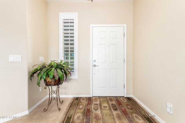 foyer featuring hardwood / wood-style floors