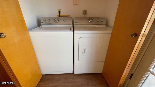 laundry area featuring separate washer and dryer