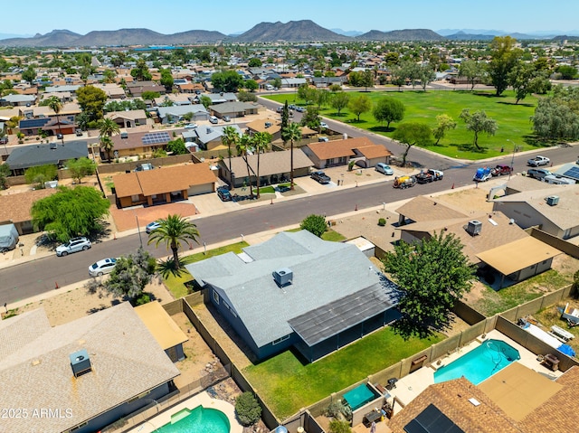 5751 W Muriel Dr, Glendale, AZ 85308 - aerial perspective of suburban area with a pool area and a mountain backdrop