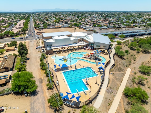 5751 W Muriel Dr, Glendale, AZ 85308 - aerial view of a pool and a mountainous background