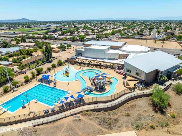 5751 W Muriel Dr, Glendale, AZ 85308 - aerial view of a pool and a mountain backdrop