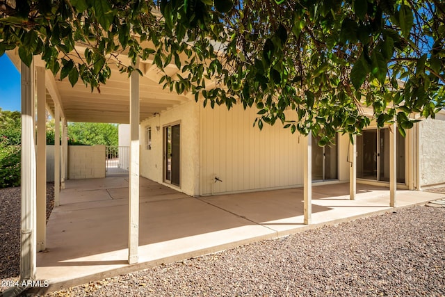 view of patio / terrace with fence