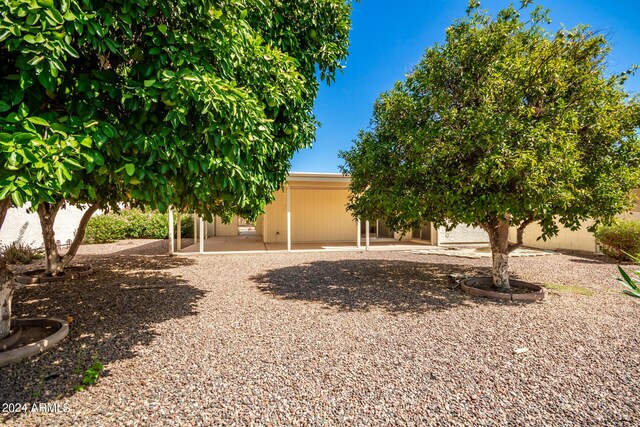 view of patio featuring a pergola and a fire pit