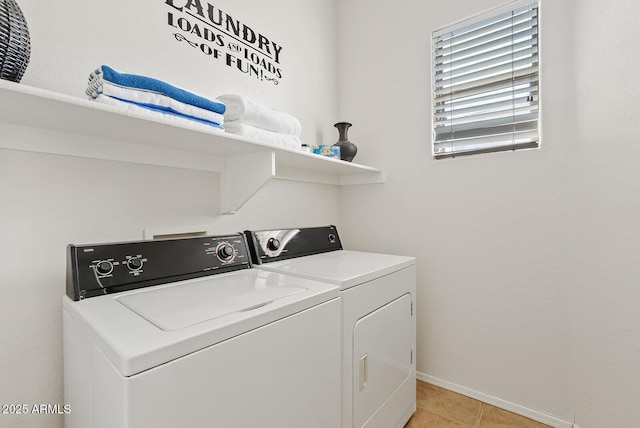 3026 W Silver Fox Way, Phoenix, AZ 85045 - washroom featuring independent washer and dryer and light tile patterned floors