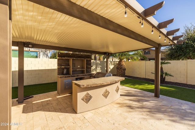 view of patio / terrace featuring area for grilling