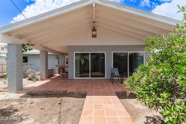 100 E Geneva Dr, Tempe, AZ 85282 - rear view of property with a patio area and stucco siding