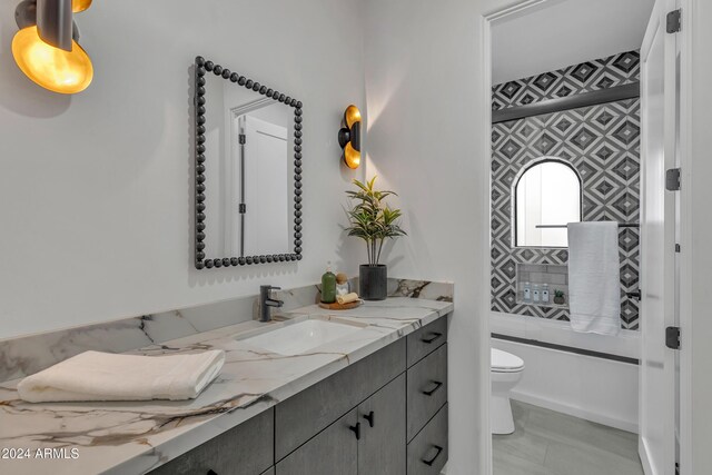 3800 E Lincoln Dr Unit 42, Phoenix, AZ 85018 - full bath with vanity, toilet, and shower / bath combination