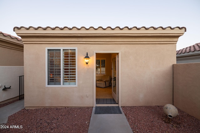 view of entrance to property