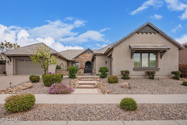 view of front of house featuring a garage