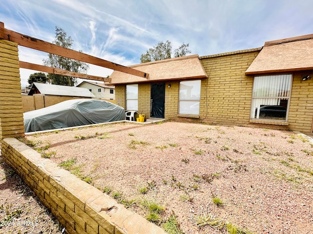 view of front of home