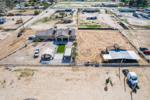 bird's eye view featuring a rural view