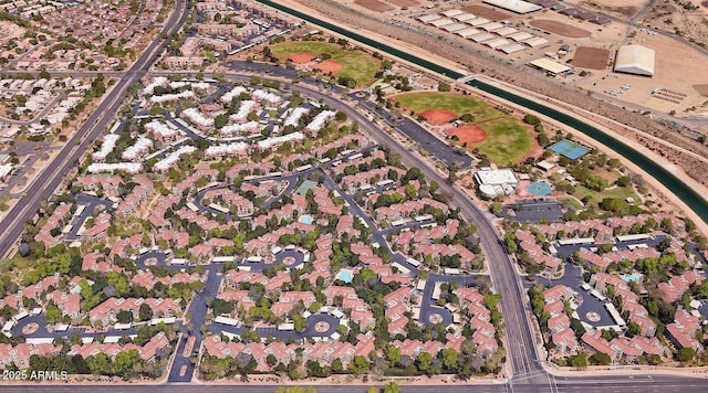 bird's eye view featuring a residential view