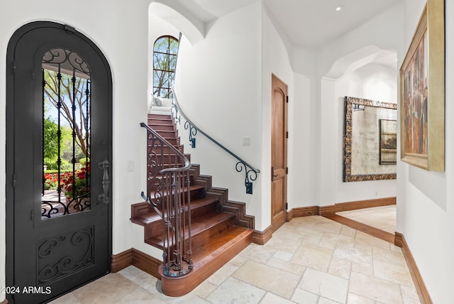 view of tiled entryway