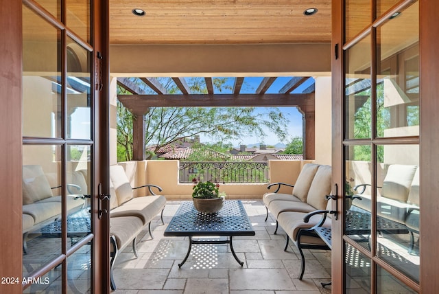 interior space featuring a wealth of natural light