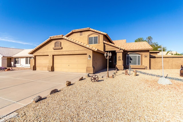 view of front of house featuring a garage