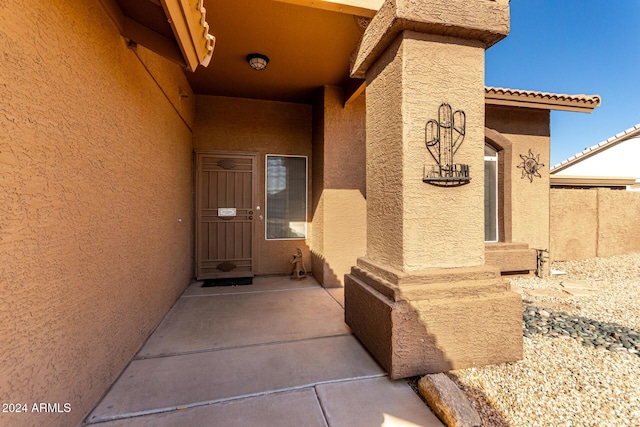 view of property entrance