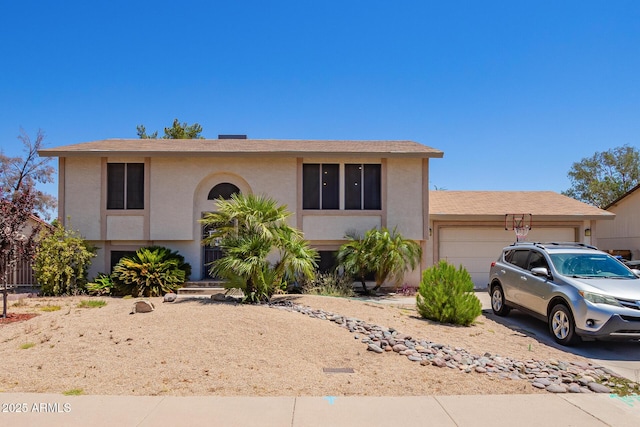 7259 E Glencove St, Mesa, AZ 85207 - view of front of property featuring an attached garage, stucco siding, and concrete driveway