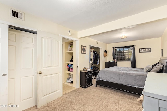 7259 E Glencove St, Mesa, AZ 85207 - bedroom with light colored carpet, light tile patterned floors, and a closet