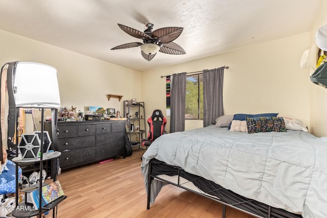 7259 E Glencove St, Mesa, AZ 85207 - bedroom with wood finished floors and ceiling fan