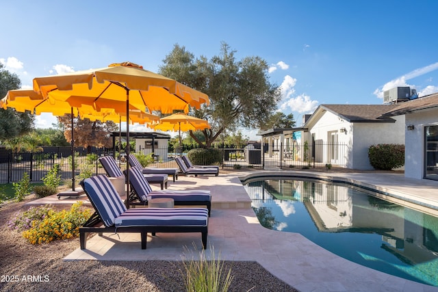 8001 E Voltaire Ave, Scottsdale, AZ 85260 - view of swimming pool featuring a patio area