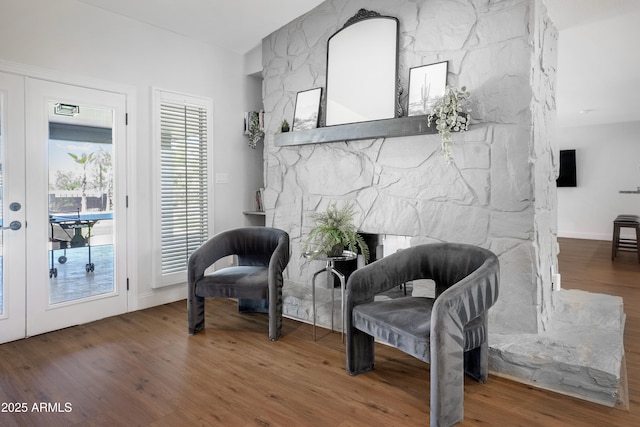 8001 E Voltaire Ave, Scottsdale, AZ 85260 - living area with wood finished floors and baseboards