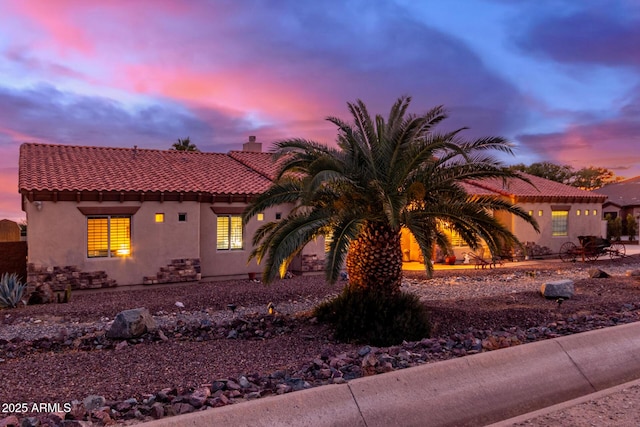 view of mediterranean / spanish house