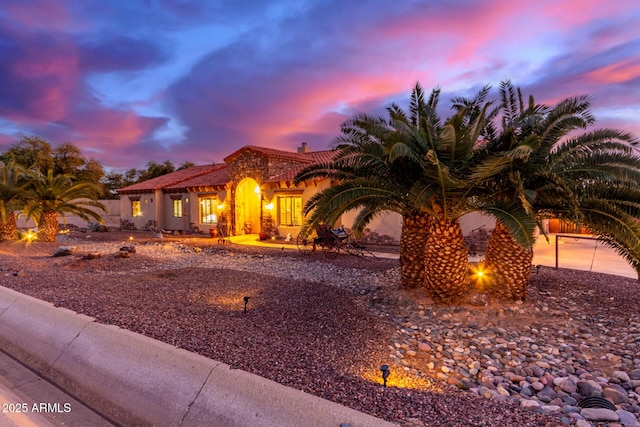 view of mediterranean / spanish home