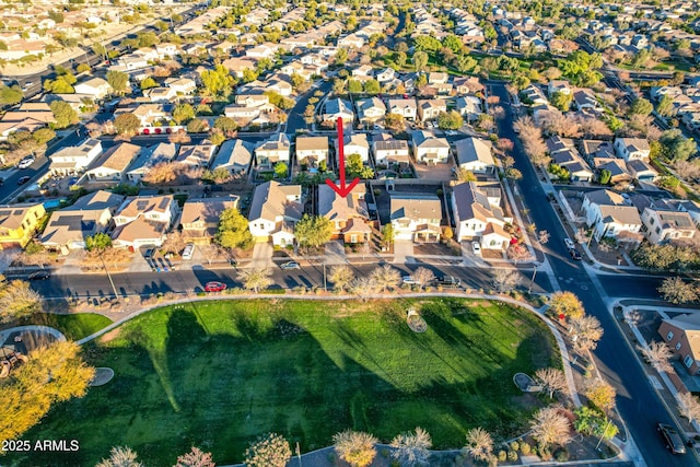 birds eye view of property