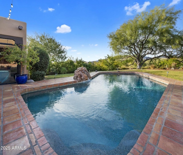 view of pool with a patio area