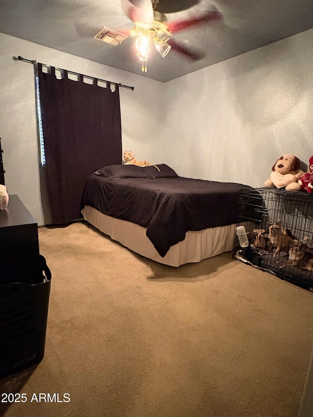 3418 W Maldonado Rd, Phoenix, AZ 85041 - carpeted bedroom with a ceiling fan