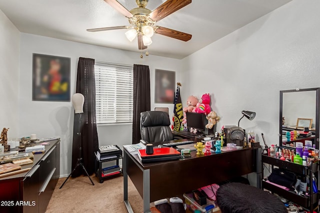 3418 W Maldonado Rd, Phoenix, AZ 85041 - carpeted office with a ceiling fan