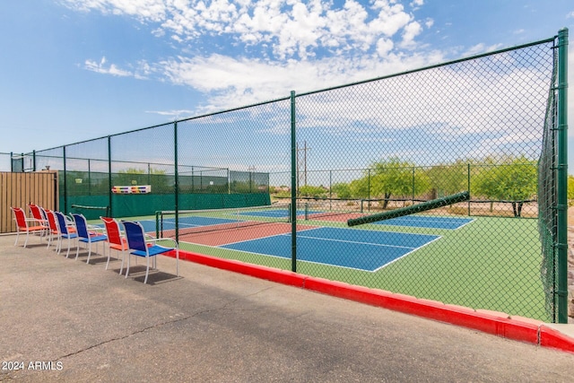 view of tennis court