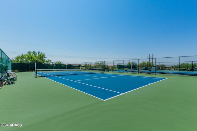 view of tennis court