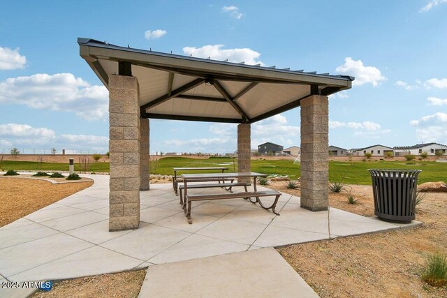 47136 W Coe St, Maricopa, AZ 85139 - surrounding community with a gazebo, a patio, and a yard